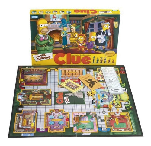 Imagen 4 de 4 de Juego Clue Los Simpsons Juego Detectives 9771