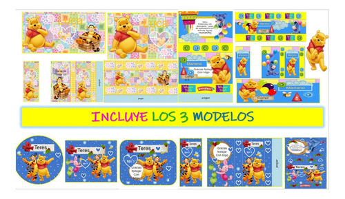 Kit Imprimible De Winnie Pooh Candy Bar