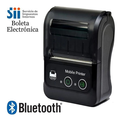 Imagen 1 de 6 de Mini Impresora Térmica Bluetooth Portátil 58mm