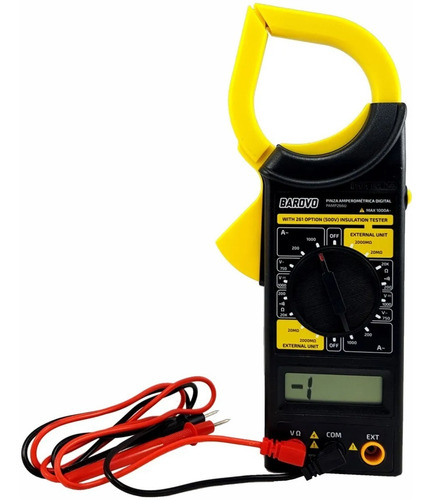 Pinza Amperometrica Digital Barovo Pamp266u Data Hold Funda