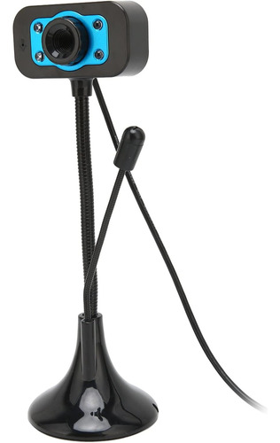 Cámara Web Usb Con Luz Led Y Micrófono Para Pc Y Android