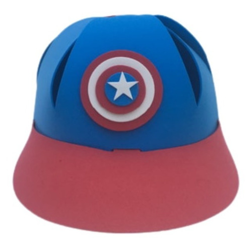Gorro Capitán América Cotillón Avenger Cumpleaños 
