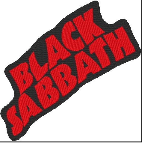 Parche Black Sabbath 100% Bordado 11.5 X 5 Cm. Heavy Metal