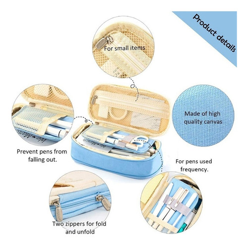 - Estuche Para Lápices Angoo De Gran Capacidad, Para