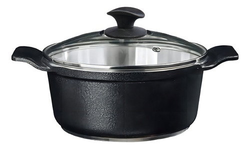 Caçarola Preto Craqueado Alumínio Usinado Javali Aa 30cm