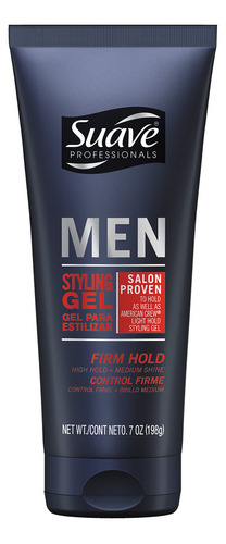 Suave Professionals Hombre Styling Gel, Agarre Firme, 7 oz.
