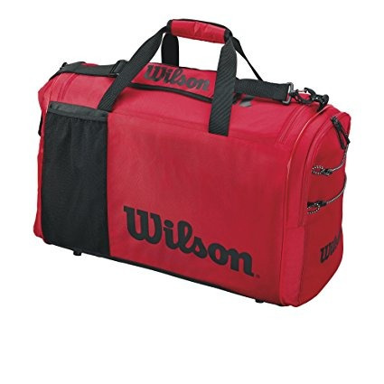 Wilson Sporting Goods Todo El Textil Bolsa, Rojo / Negro
