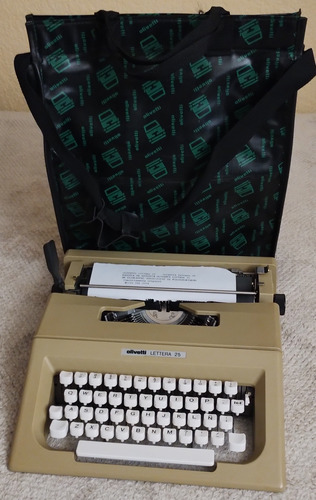Maquina  Escribir Olivetti Lettera 25 Excelentes Condiciones