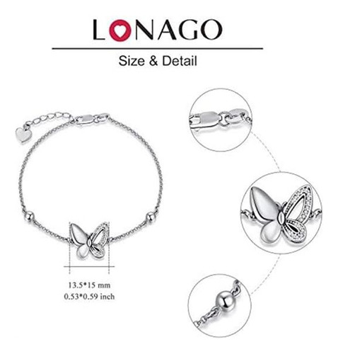 Joyería De Cremación De Mariposas, Pulsera De Urna De Plata