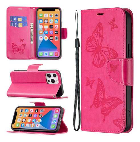 Para Samsung Galaxy A20/30/40 Funda Estilo Cartera Mariposa