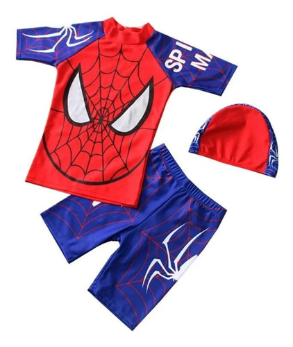 Traje De Baño Niño, Diseño Hombre Araña, Spiderman 