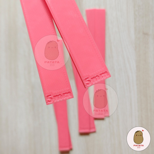 Set Varillas O Reglas Niveladoras Repostería De 2 3 4 Y 5 Mm