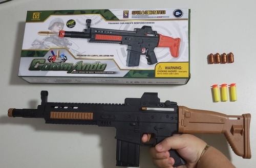 Fuzil Lança Dardos E Bolas Metralhadora Arma Paintball Rifle