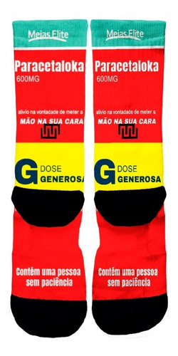 Imagem 3 de 3 de Meia Divertida - Paracetaloka - Crossfit - Meias Elite