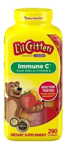 Gomitas L'ilcritters Immune C con vitamina D para niños 290