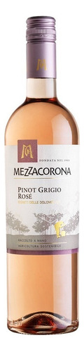 Vinho Italiano Mezzacorona Pinot Grigio Rose 750ml