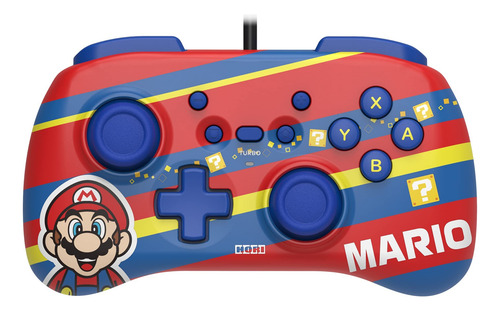 Controle Hori Pad Mini Mário Licenciado Nintendo Azul/vermelho