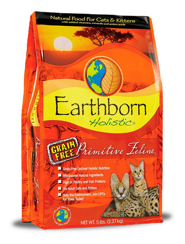 Earthborn Holistic Primitive Feline Gatos 6 Kg