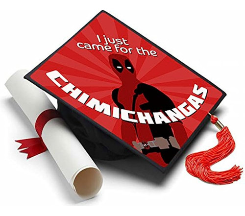 Dead Pool Grad Cap Topper, Grad Cap Decoraciones