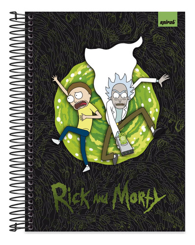 Caderno Universitário  Rick E Morty 10x1 160 Folhas