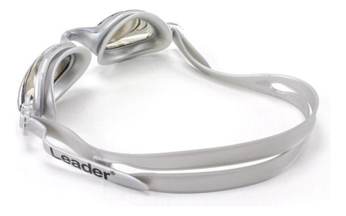 Oculos Natação Espelhado Leader Comfoflex Cor Prata