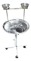 Comprar Base Para Loros Y Aves Medianas Con Comedero Y Bebedero
