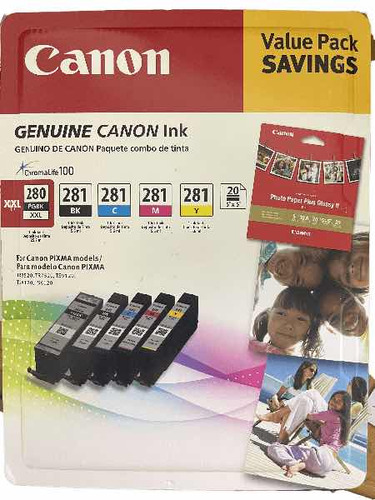 Cartuchos Canon Value Pack Canon 280, 281 Para Pixma