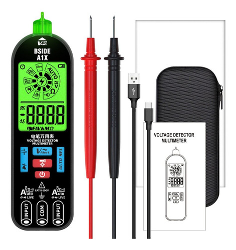 Detector De Voltaje Inteligente Multímetro Digital Sin Conta