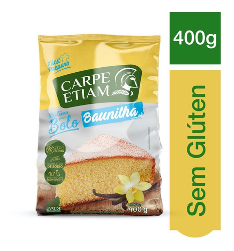 Mistura Para Bolo Baunilha Sem Glúten 400g Carpe Etiam