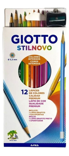 Lápiz Color Stilnovo Giotto 12 Colores