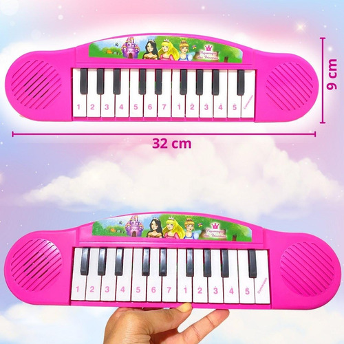 Piano infantil, colores vibrantes, alta calidad, 32 cm
