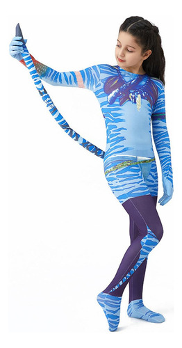 Disfraz De Cosplay For Niños Avatar Cos, Traje Ajustado