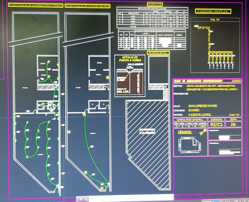 Planos, Proyecto, Planos De Casas, Habilitación, Autocad
