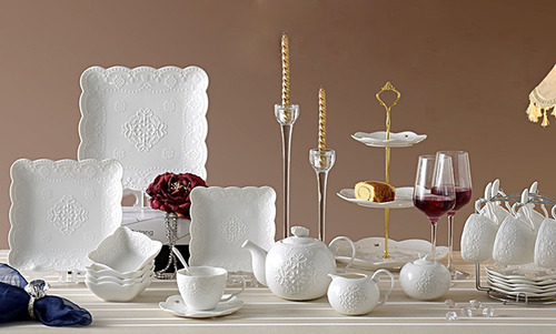 Juego De Tazas De Té Y Platillos De Porcelana 20 , 6 S