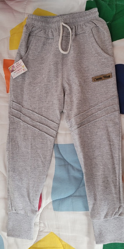 Pantalon Deportivo Niña Niño Gris Talle 4