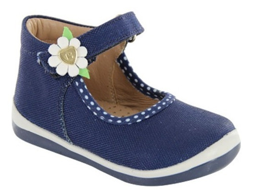 Zapato Coqueta Niña 182704-e Textil Azul