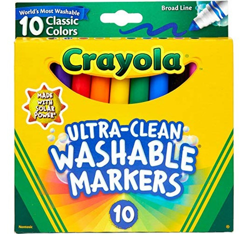 Rotuladores Lavables Crayola Ultra Clean Broad Line Classic