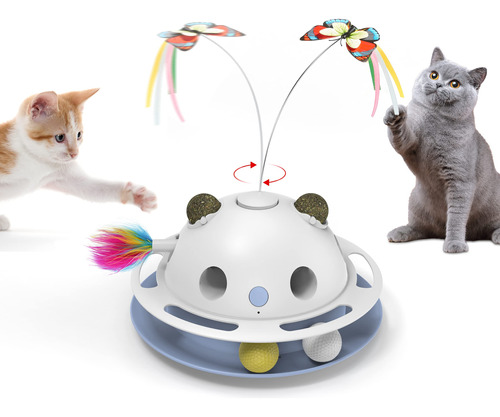 Potaroma Cat Toys - Juguete Interactivo Automatico 4 En 1 Pa