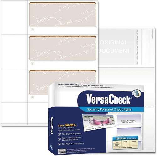 Versacheck Seguros De Cheques 750 Cheques De Cartera Person