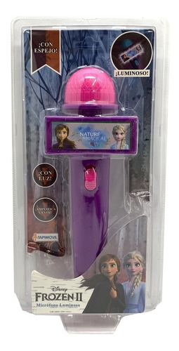 Microfono Disney Frozen 2 Luminoso Y Con Espejo Lny 07842