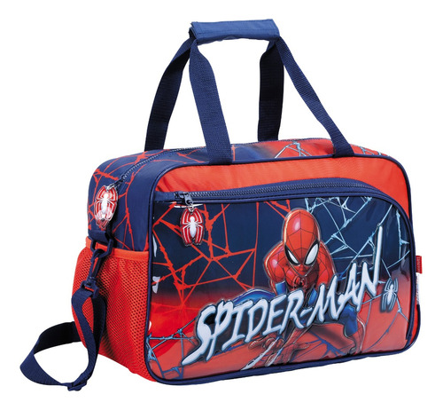 Bolso Grande Spiderman Infantil Con Relieve Wabro Marvel 