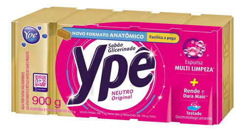 Sabão Em Pedra Ypê Neutro 180g Kit C/40
