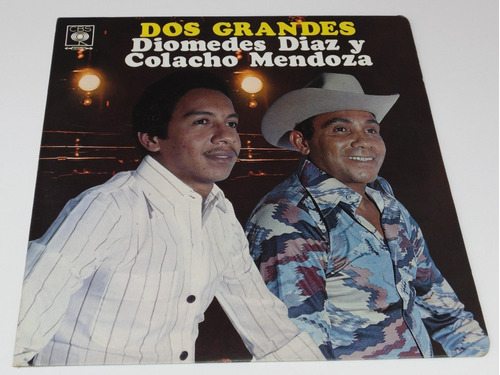 Diomedes Diaz Colacho Mendoza Dos Grandes Lp 1978 33 Rpm