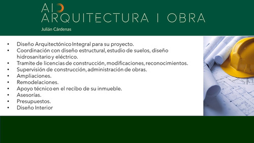 Servicios De Arquitectura Y Construcción