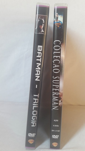 Dvd Box Coleção Filmes Superman - Batman - Raro - (8dvds)