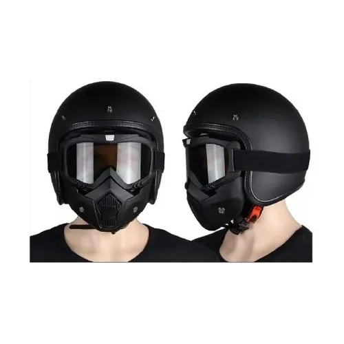 Casco cafe racer con mascara clearance