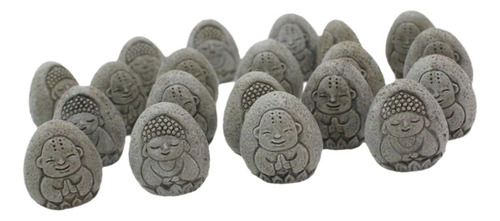 20pcs Artifical Stone Buddha Relief Figurines Path Ornament