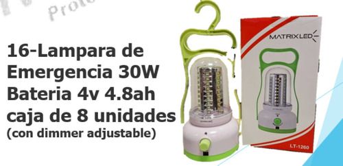 Lampara De Emergencia 30w Bateria 4v 4.8ah