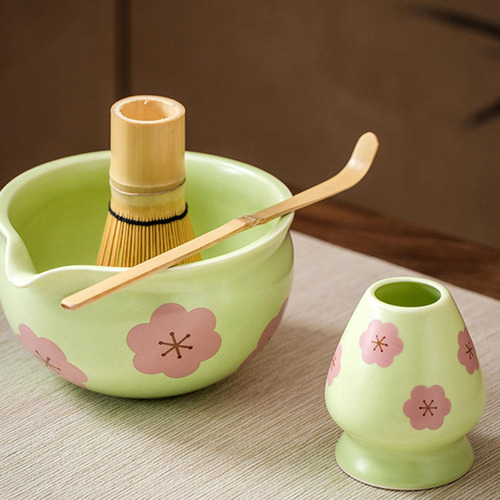 4 Piezas Batch De Té Matcha, Soporte De Cerámica, De Té