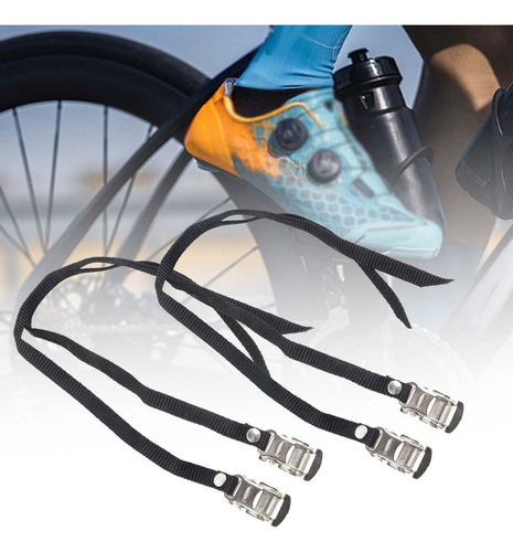 ( 4 Piezas Correas De Pedal De Bicicleta Correas De Pedal